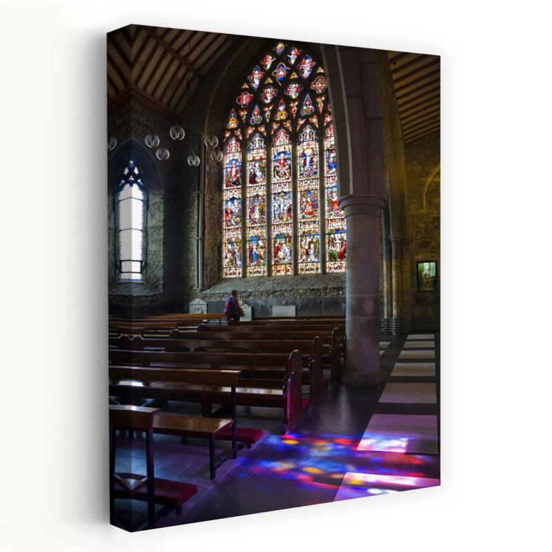 Stained Glass Dominican Black Friary Kilkenny City Ireland by George Munday - Wrapped Canvas Print, 60.96 cm H x 40.64 cm W
