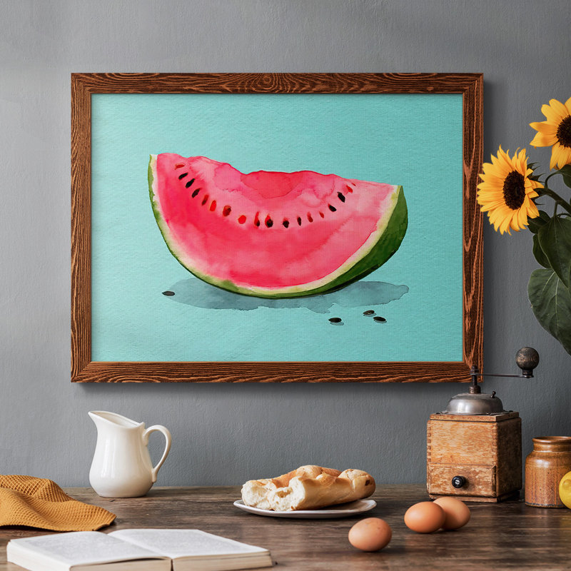 Summer Watermelon I, reproduction d'art sur toile, H 22 po x l 32 po x P 1,5 po, Érable