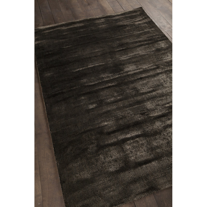 Tapis brun tissé à la main Alida, Rectangle 7 pi 9 po x 10 pi 6 po