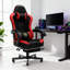 Fauteuil de jeu de course et de course réglable et inclinable ergonomique en similicuir (ensemble de 2)-144427971