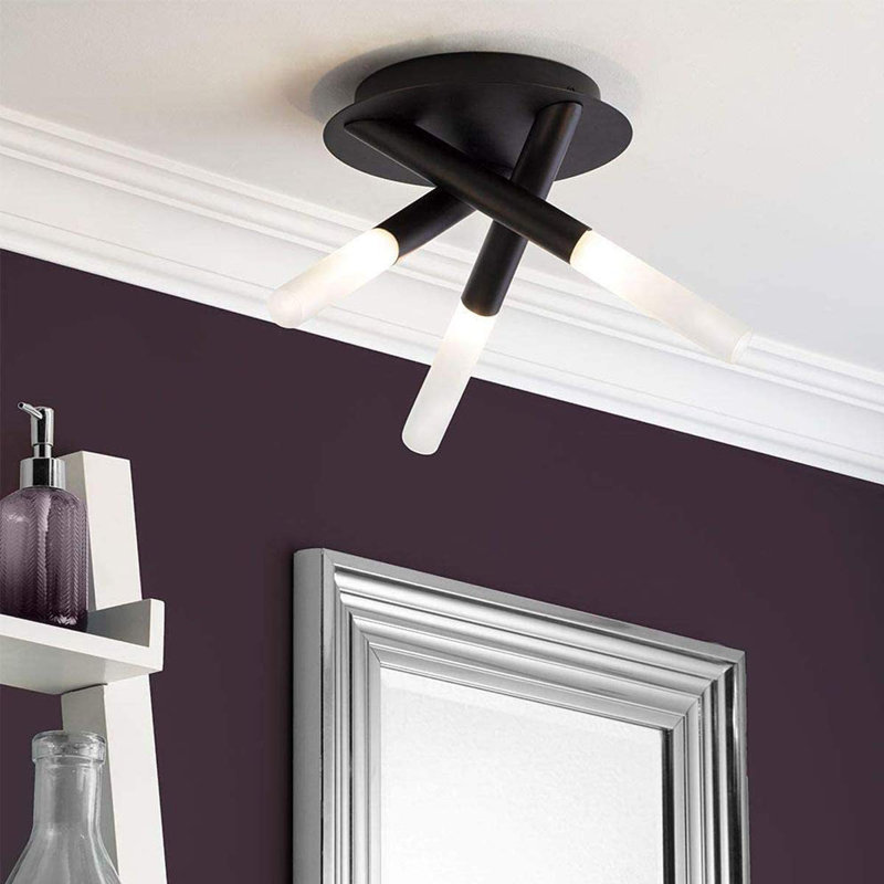 Cosima Glass Spotlight, Black