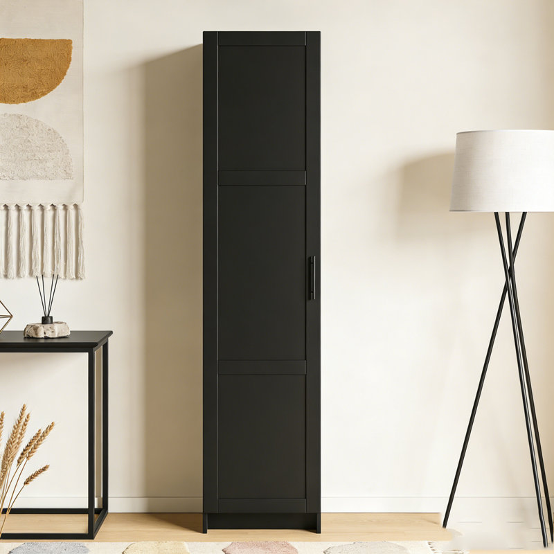 Tall Narrow Storage Cabinet, White