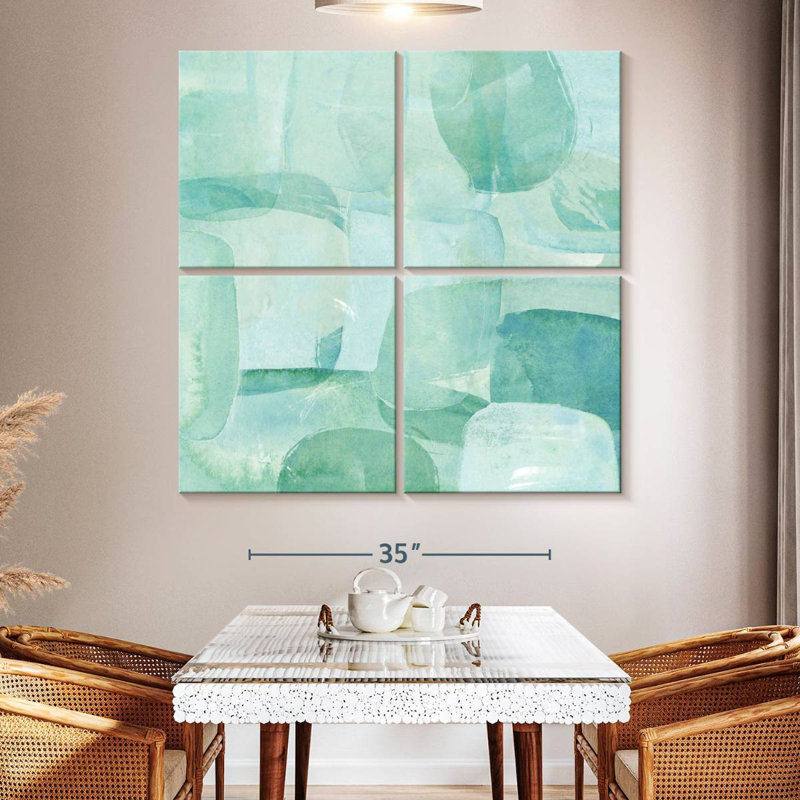 Avery Sea Glass Reflection II, H 50 po x l 50 po