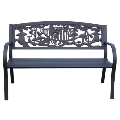 Fairy Themed Steel and Cast Iron Bench