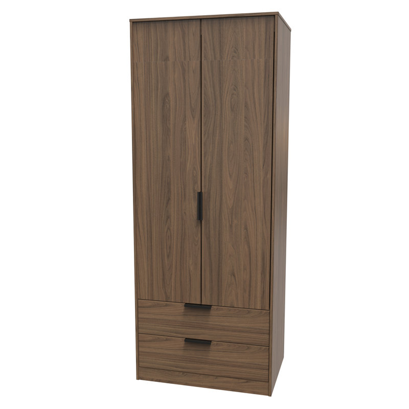 Turah Manufactured Wood Wardrobe, Carini Walnut