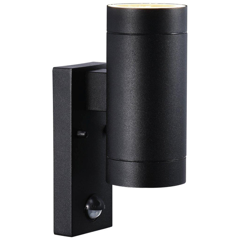 Tin Maxi 2 - Bulb 22cm H Outdoor Armed Sconce, Black