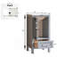 Meuble-lavabo simple autoportant de 18 po avec plateau entièrement assemblé-133144882