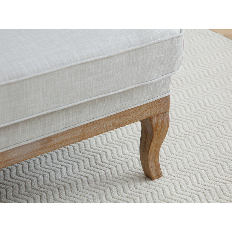 Avis 2 Seater Linen Loveseat, Plain