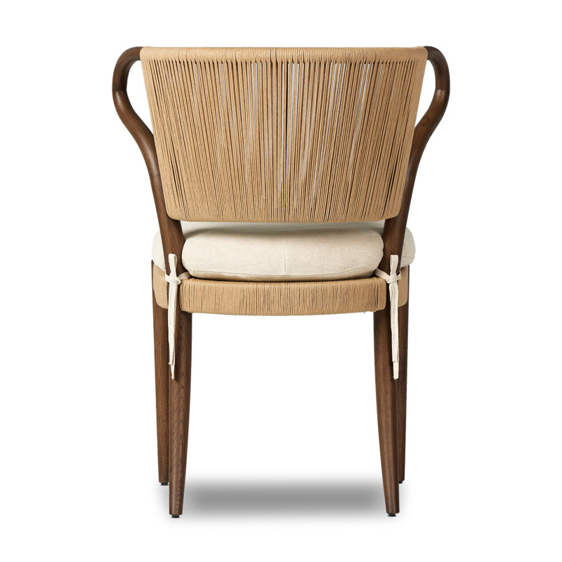Amira Armless Dining Chair, Brown/Braodway Dune