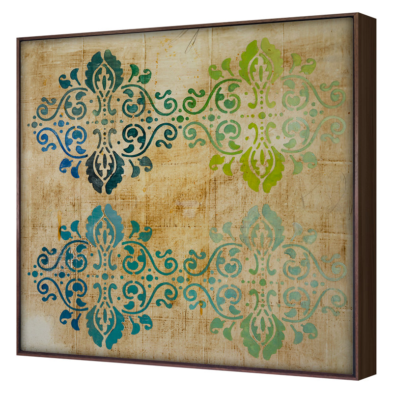 Untitled Print by Atkinson, Patrick, Walnut Floater Framed, 36'' H x 36'' W
