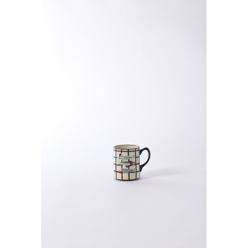 Grande tasse de poisson festive 5 po x 3,5 po x 4 po