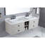 L'armoire de meuble-lavabo mural convient aux lavabos doubles et au cabinet seulement (comptoir et lavabos non inclus)-1548928271