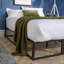 Metal 4Ft Platform Bed Black-69776053