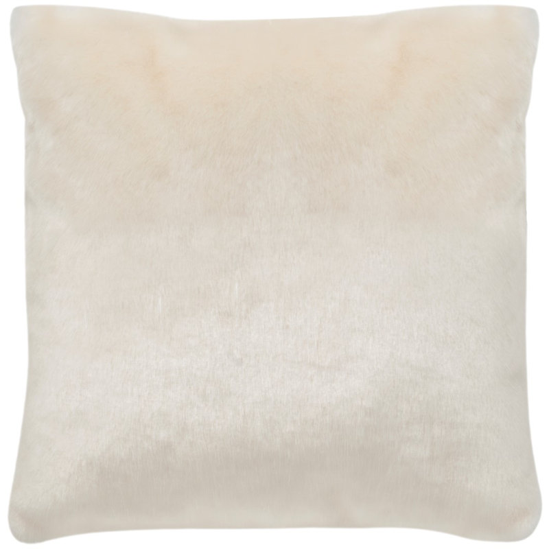 Coussin décoratif en fausse fourrure vison Averie