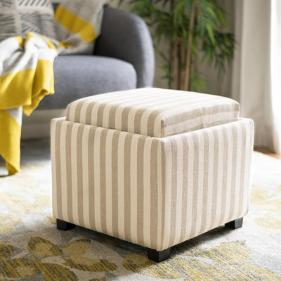 Motto Upholstered Storage Ottoman