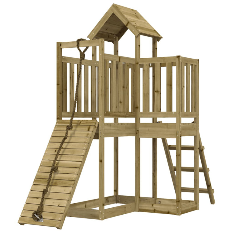 Durkee Freeport Park Swing Set, Impregnated Wood Pine