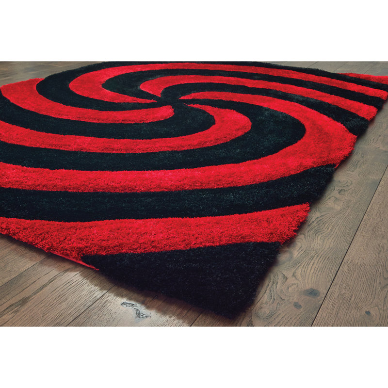 Fitts Abstract Indoor Rug, Rectangle 1'10" x 3'