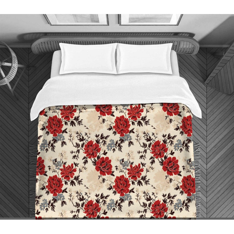 Floral Anquette Comforter, Twin Comforter