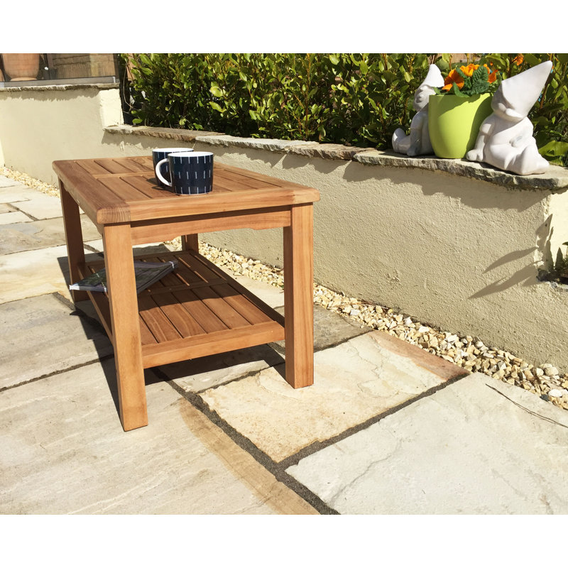 Marsworth Rectangular Teak Outdoor Coffee Table , 90cm cm W 45cm cm D