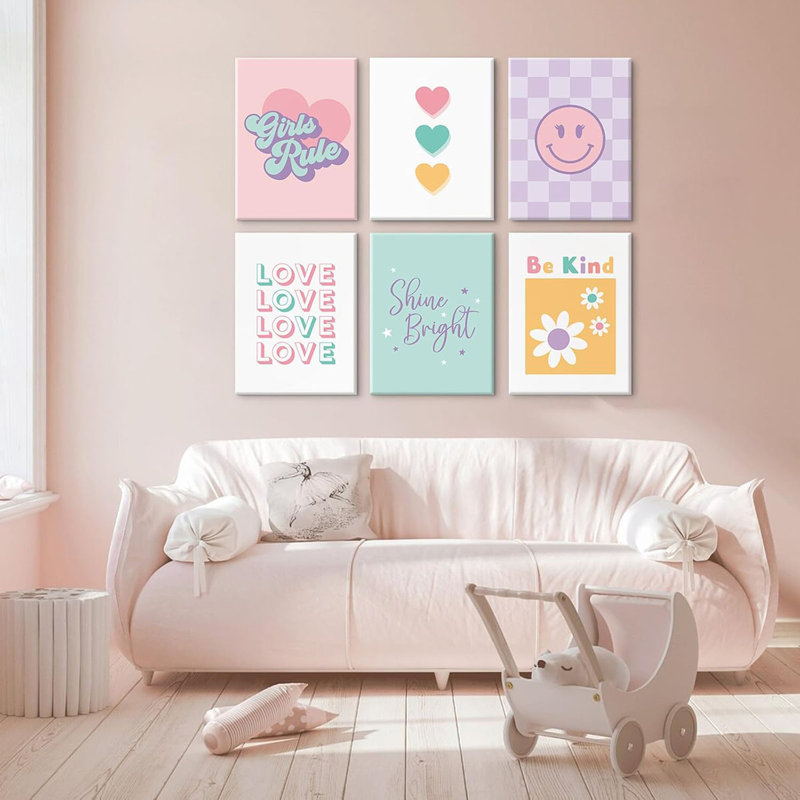 6 Piece Wrapped Canvas Wall Art