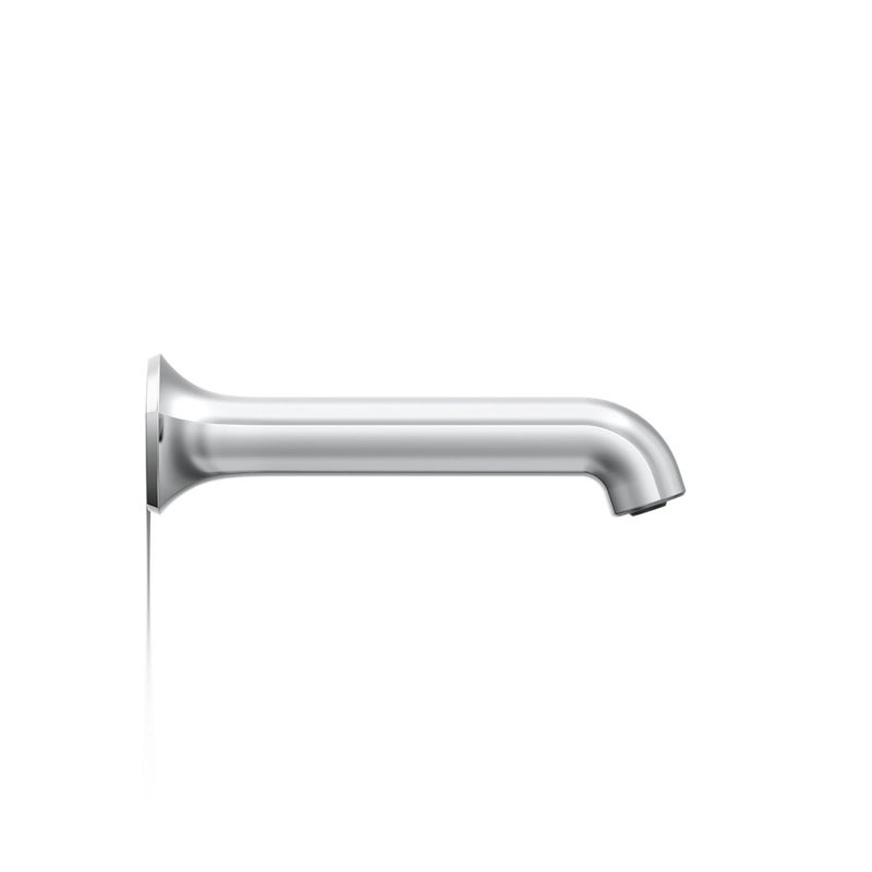 Wall-Mount 8 In. Bath Spout With Straight Design, Polished Chrome
