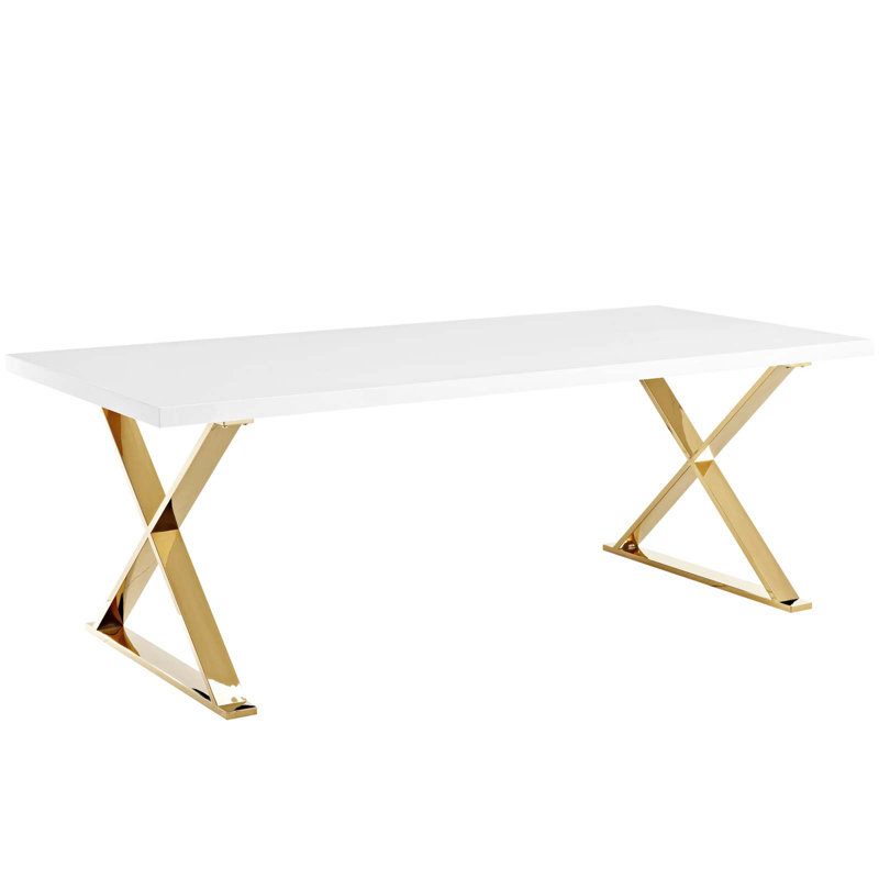 Table de salle à manger secteur, Doré