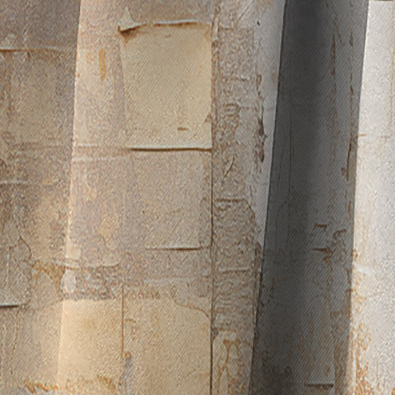 Beige et or Minimal Expression II - Rideau campagne - Rideau occultant - 1 panneau, L 52 po x L 95 po