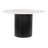 Izola Round Marble Top Solid Wood Base Dining Table