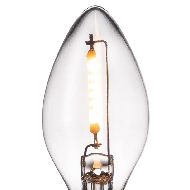 Ampoule à DEL à culot candélabre en forme de ampoule à culot de type candélabre (ensemble de 2)