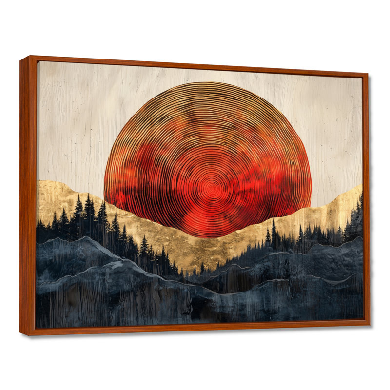 Graeff - Landscapes Canvas Art Print, H 16 po x l 32 po, Cadre flottant, Brun