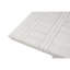 Table de salle à manger rectangulaire contemporaine en chêne blanc rustique avec mécanisme extensible, placage