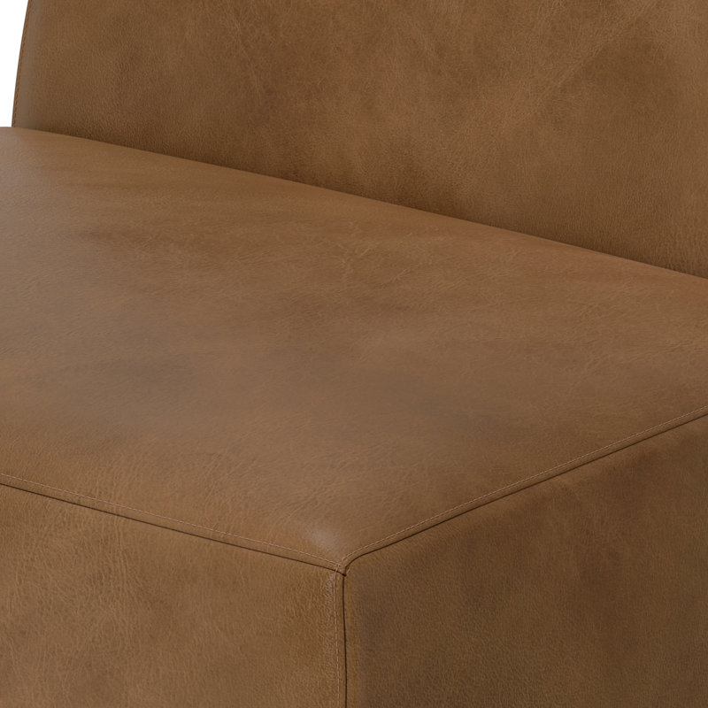 Rex Center Sofa Module 34-inches Wide, Handcrafted Modern-Style Armless Sofa or Armless Chair for Living Room and Family Room
