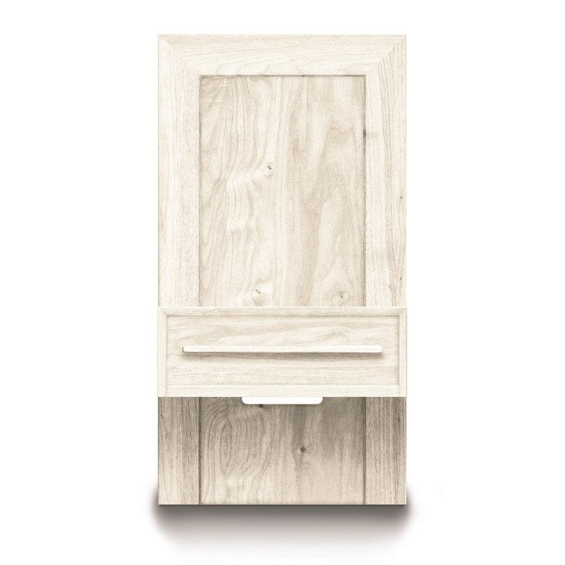 Moduluxe 1 - Drawer Solid Wood Nightstand, Conventional, Natural Cherry