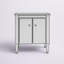 Table de chevet Latasha en argent