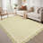 Bordered Design Machine Washable Rug with Rubber Backing for Living Room Modern Non-Slip Dining Room Rug Easy-Cleaning Floor Carpet for Bedroom-708819481