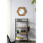 Miroir hexagonal protégé en bois naturel, 18,5 po x 18,5 po, ajoutant de l'élégance au miroir mural avec cadre, rehaussant votre décor