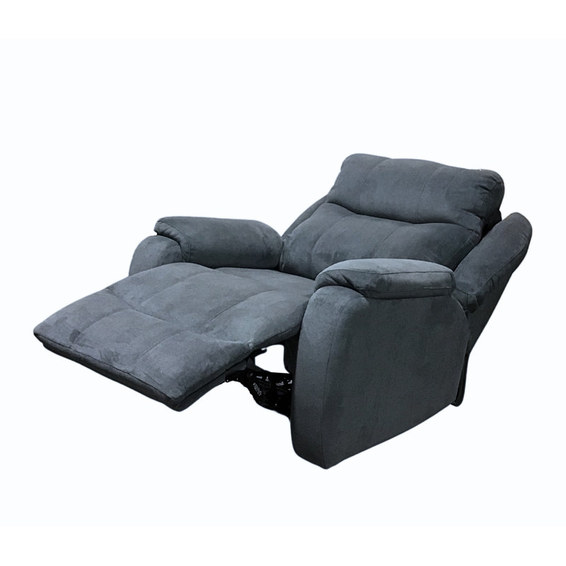 Hercules Power Headrest Big Man's Wall Recliner, Dark Gray Chenille