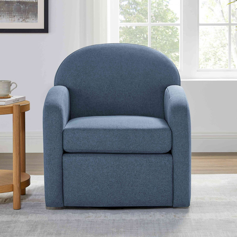 Chaise pivotante Edie, Bleu
