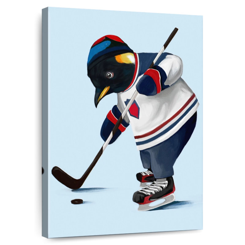 Ketti Sporty Penguin - Ice Hockey, 24" H x 16" W