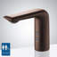 Robinet sans contact à capteur d'huile bronze huilé - Robinet de lavabo automatique commercial monté sur le pont avec activation infrarouge
