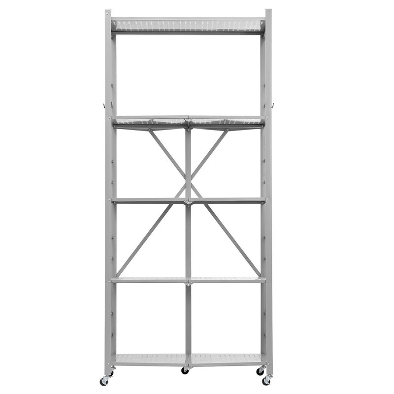 Tablette de rangement pliante avec roulettes