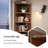 11.81"Rubber Wood Multi-Layer Storage Corner Cabinet-809096096