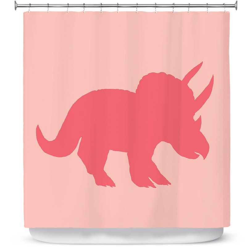 Rideau de douche simple dinosaur i Chipman