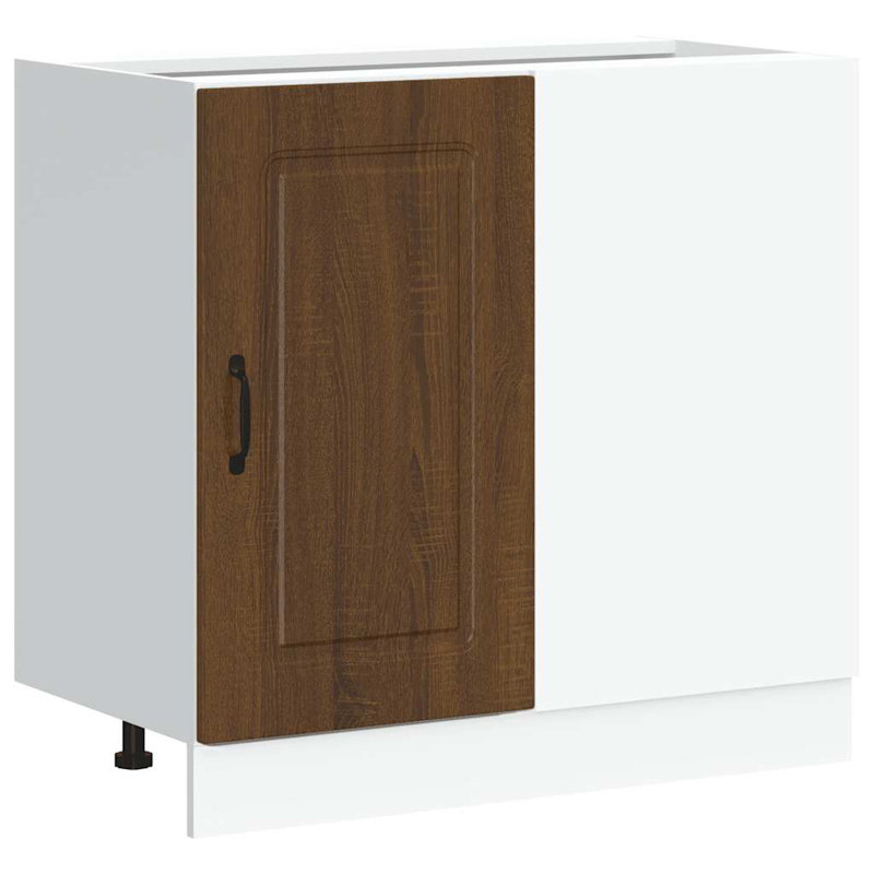 Kitchen Base Cabinet Kalmar Engineered Wood, Brown Oak