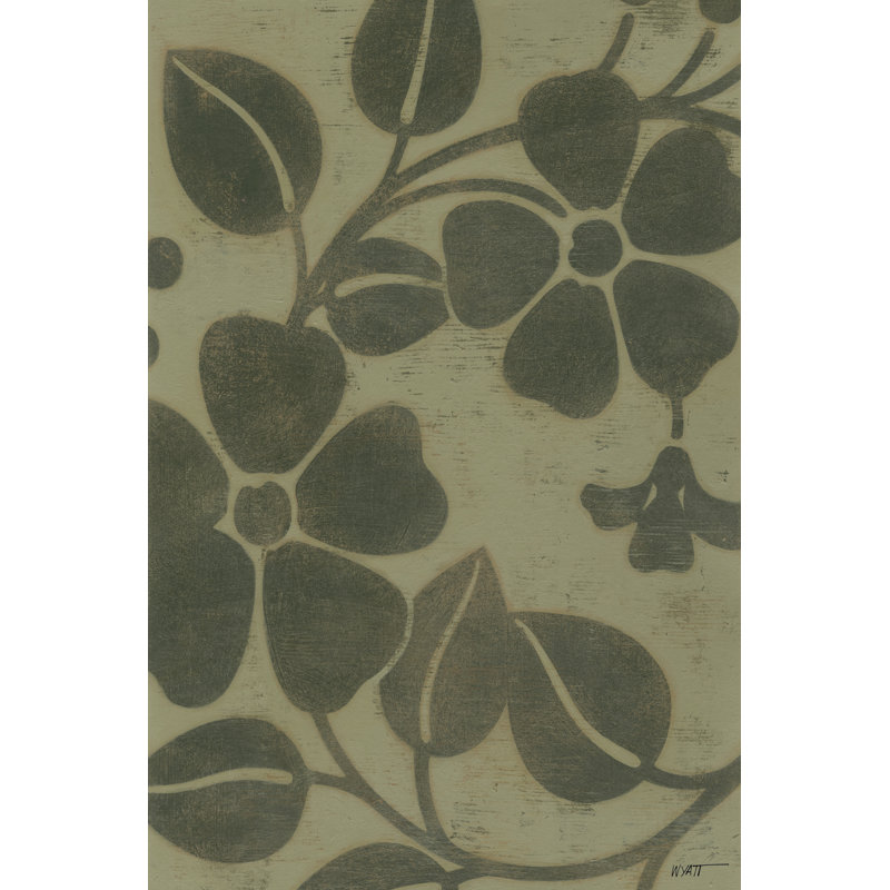 Sage Textile II - Wrapped Canvas Art Prints, 46cm H x 30cm W x 3.8cm D