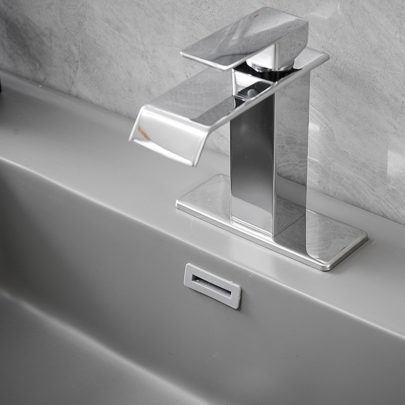 1 Mounting / Installation Required Single-handle Bathroom Faucet with Drain Assembly, Polished Chrome