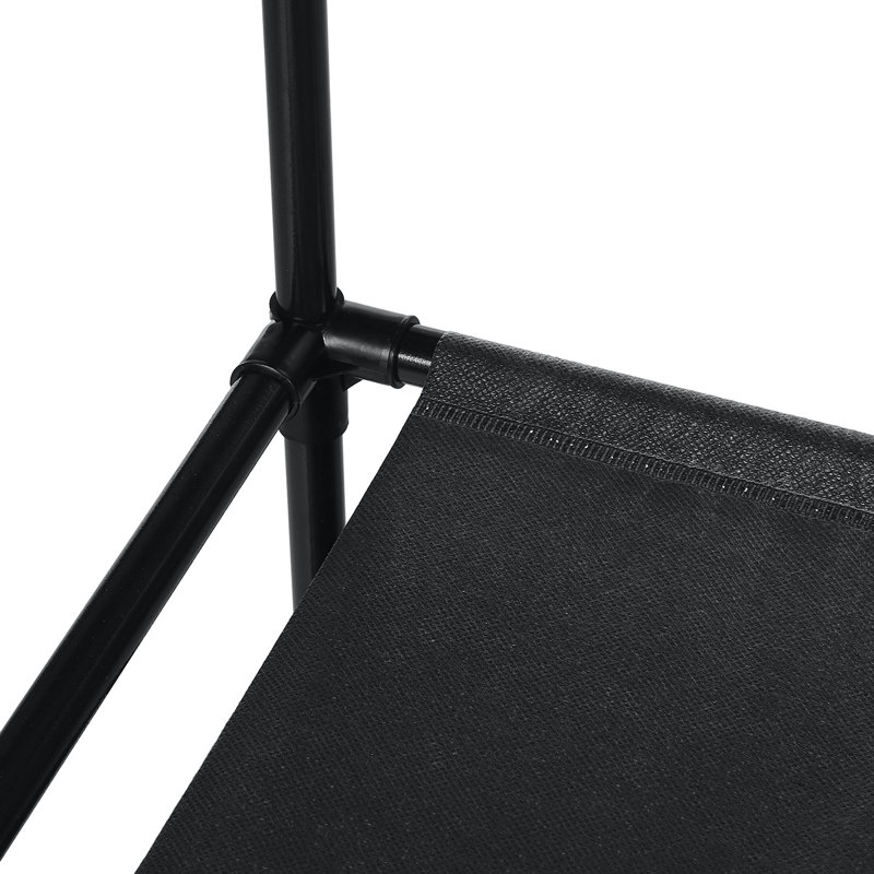 108cm Industrial Pipe Clothing Rack, Black