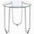 Dutton Chrome Round Glass Top End Side Table