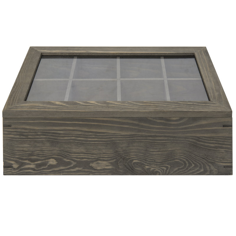 Wood And Plastic Tea Box