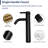 Mocoloo 18"L x 14"W Glass Bathroom Vessel Sink Matte Black Tempered Glass Bathroom Sink with Faucet-124049633-124049635